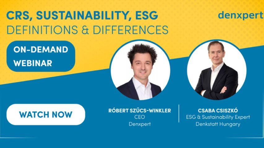 Webinar: CSR, Sustainability, ESG - definitions & differences